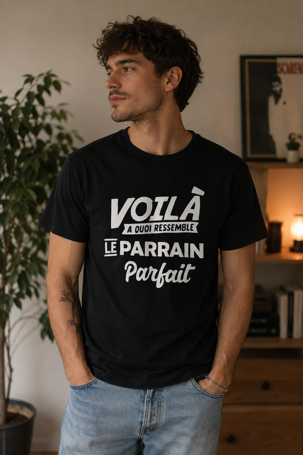T-shirt "Parrain parfait"