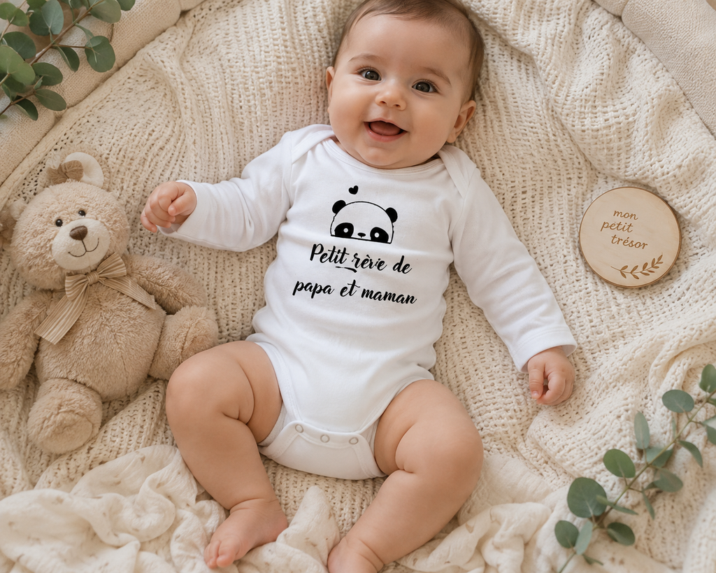 Body bebe "rêve de papa et maman"
