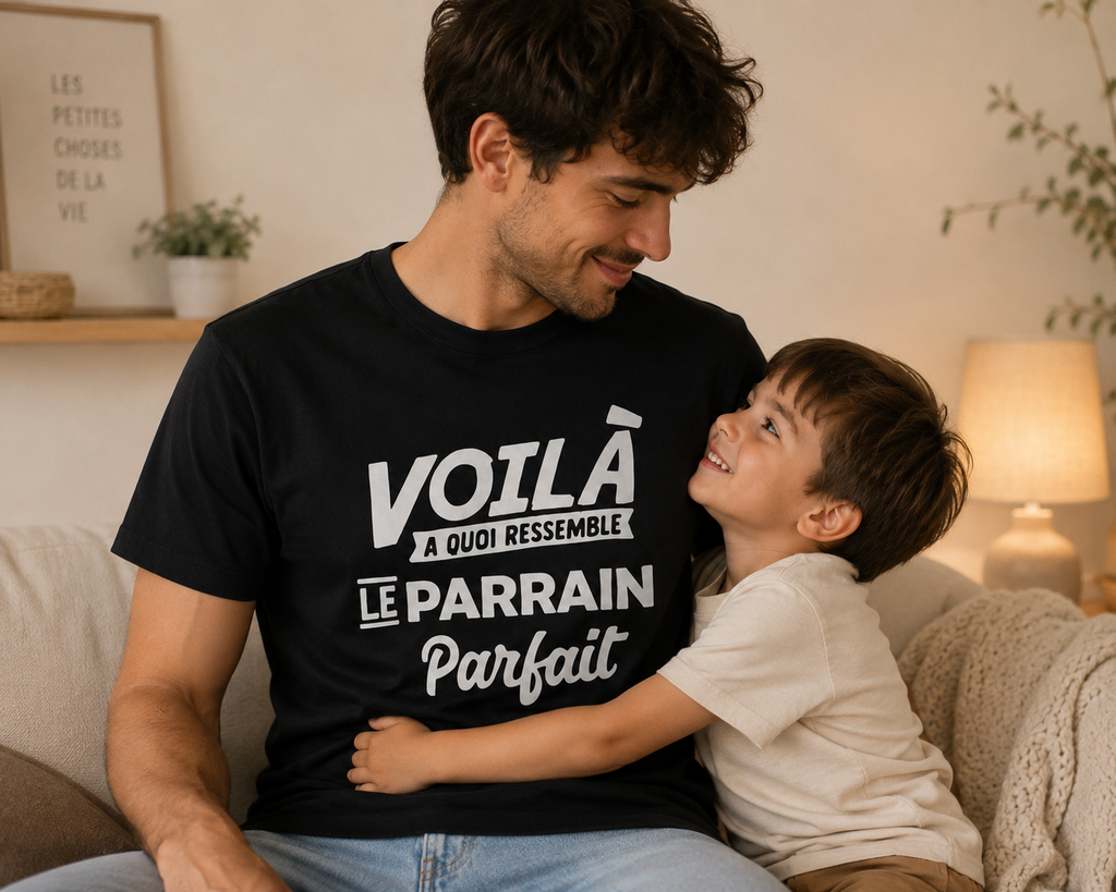 T-shirt "Parrain parfait"
