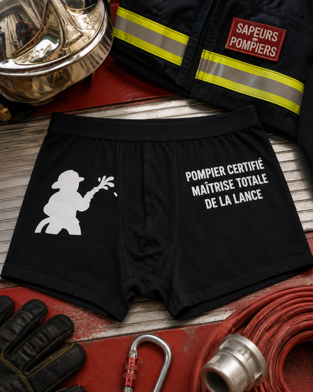 Boxer homme "Pompier"