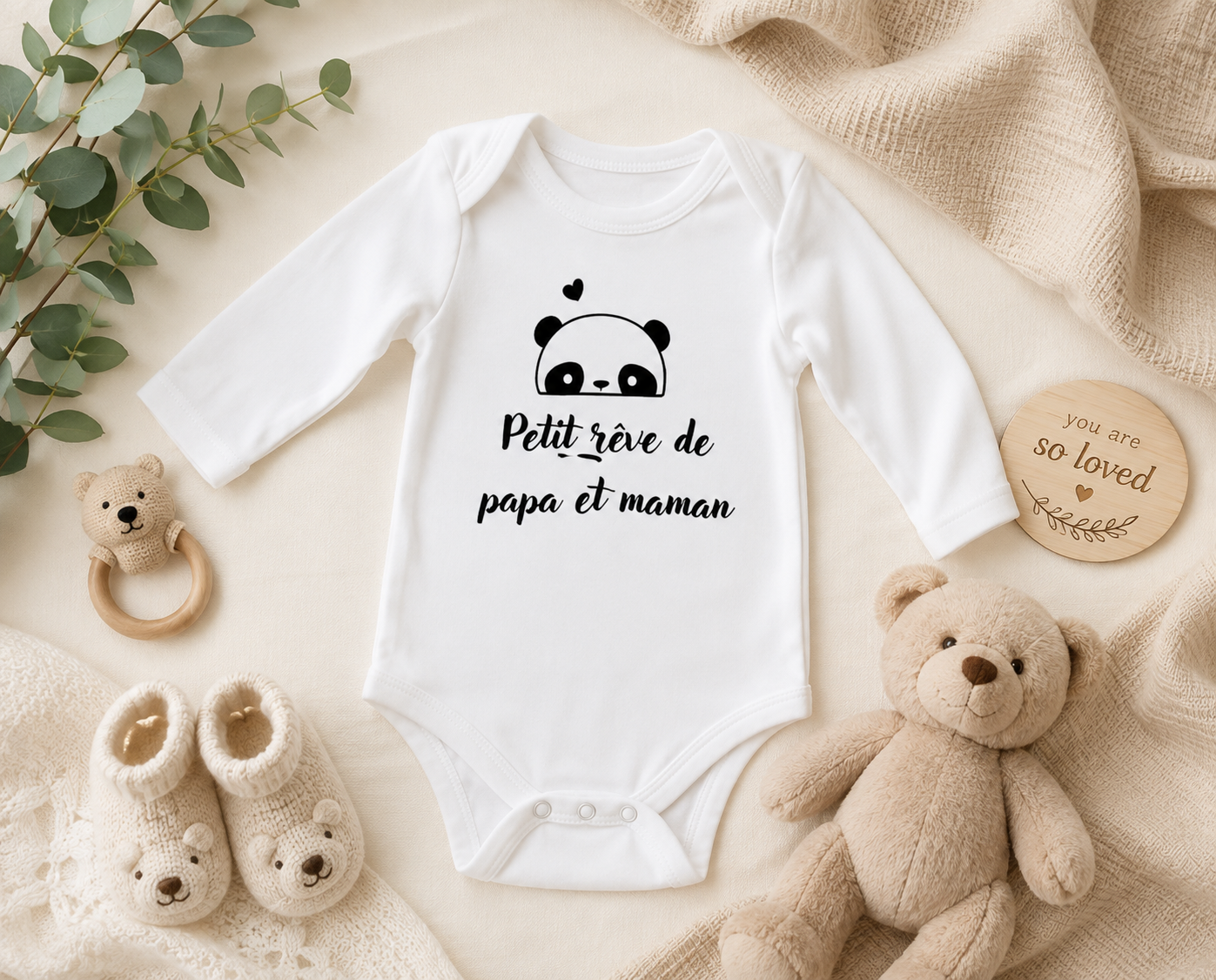 Body bebe "rêve de papa et maman"