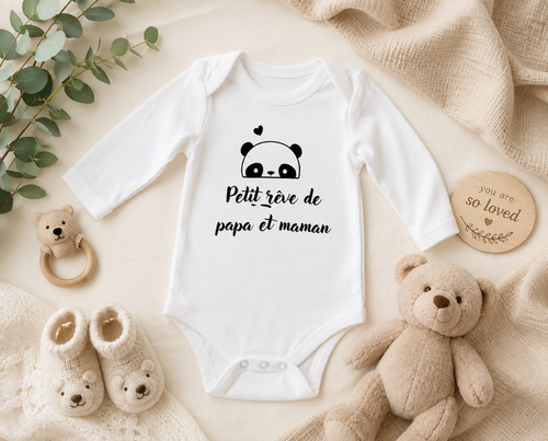 Body bebe "rêve de papa et maman"