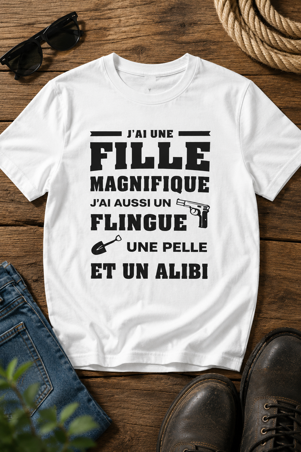 T-shirt "papa de fille"